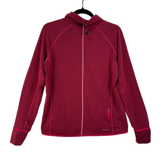 Nike Thermal Brushed Fleece Lined Cowl Neck Pullover Women’s Size Large Dri-Fit - Picture 1 of 10